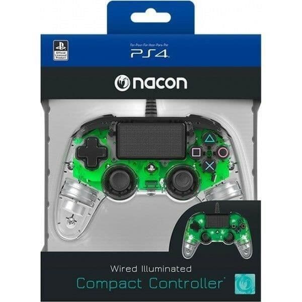 NACON Illuminated Gamepad för PS4 - Translucent Green