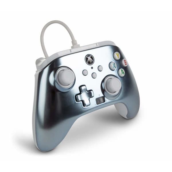 Gamepad - POWER A - Förbättrad - Kabelansluten - Silver - Xbox Series X S