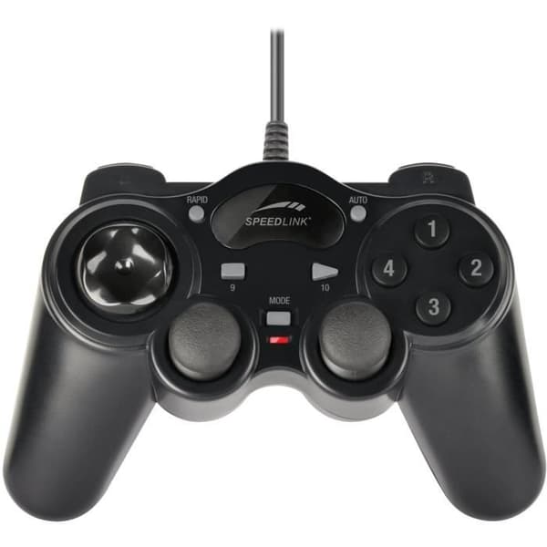 Manette Filaire - SPEEDLINK - THUNDERSTRIKE - Spelkontroll för PC - Svart