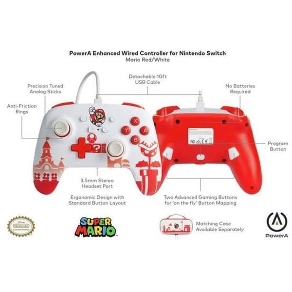 Kabelansluten kontroller - Mario - Switch