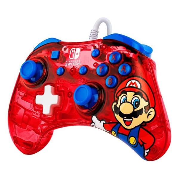 Spelkontroll - Nintendo Switch - Mario Rock Candy - Trådad - PDP - Röd