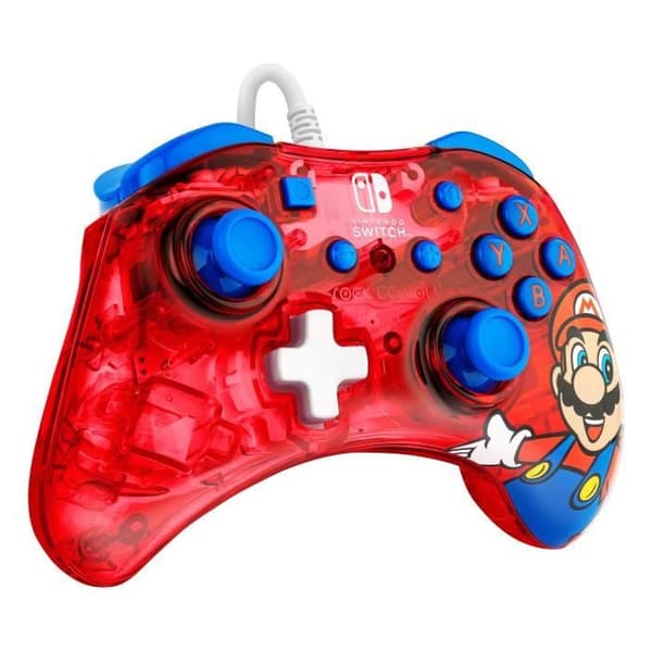Spelkontroll - Nintendo Switch - Mario Rock Candy - Trådad - PDP - Röd