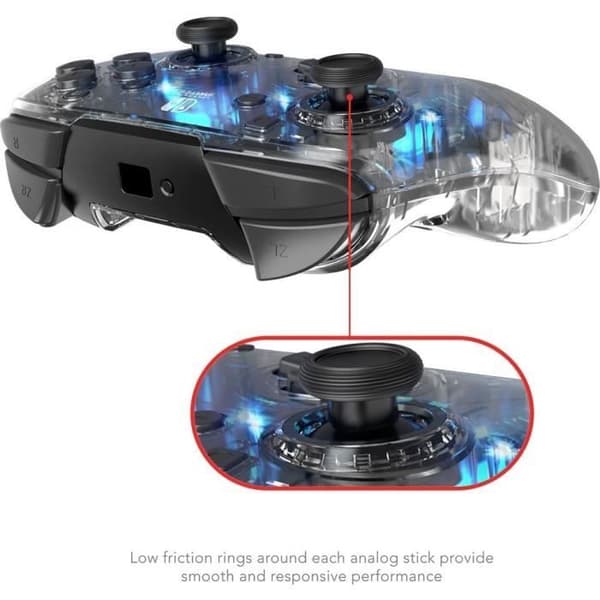 Manette utan tråd Switch Afterglow Prismatic-tillbehör-SWITCH