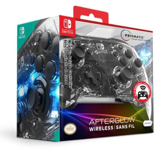 Manette utan tråd Switch Afterglow Prismatic-tillbehör-SWITCH