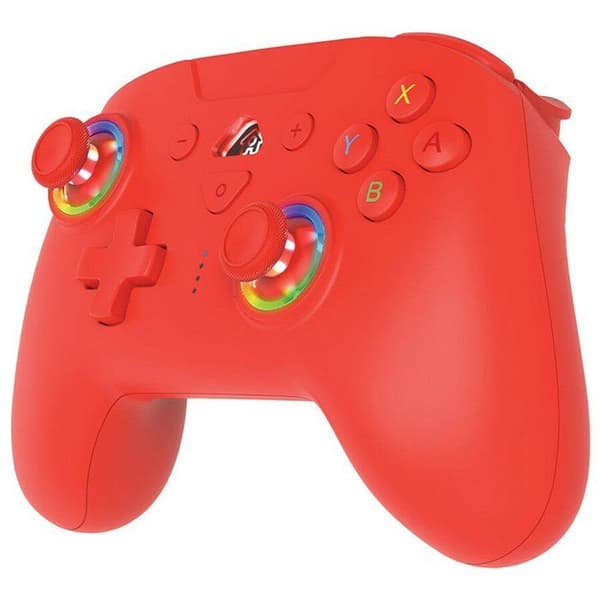 Subsonic - Trådlös kontroller för Switch / Switch oled - bluetooth med LED, vibrationer och gyroskop - Röd