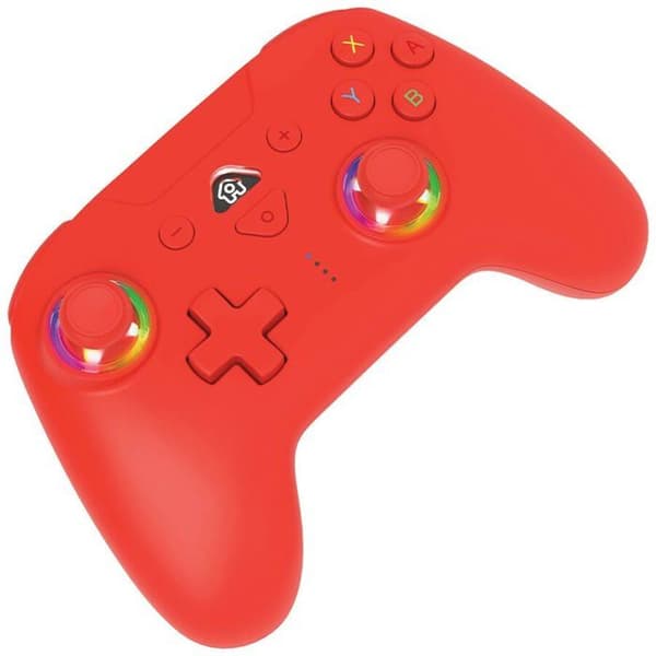 Subsonic - Trådlös kontroller för Switch / Switch oled - bluetooth med LED, vibrationer och gyroskop - Röd