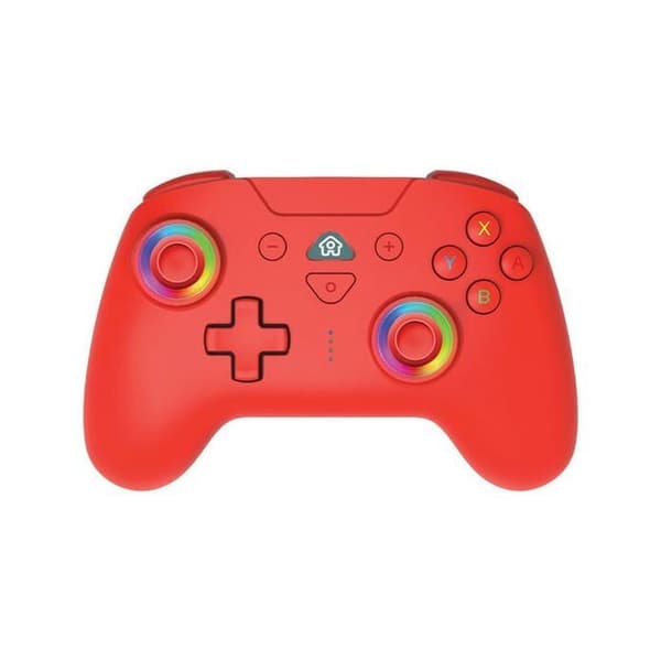 Subsonic - Trådlös kontroller för Switch / Switch oled - bluetooth med LED, vibrationer och gyroskop - Röd