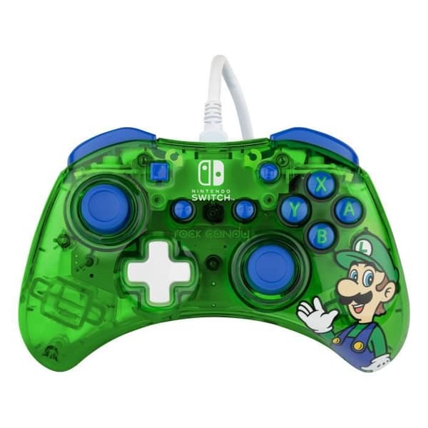 Rock Candy Super Mario LUIGI Wired Controller