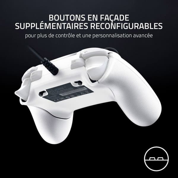 Gamepad - RAZER - Wolverine V2 - Kabelansluten - Vit - Kompatibel PC/Xbox-serie