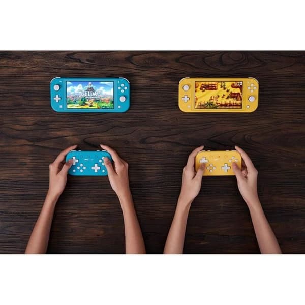 Spel, tillbehör och konsoler Retrogaming-8BitDo Lite 2 Turquoise Bluetooth Controller för Nintendo Switch, Raspberry, Android och Wind