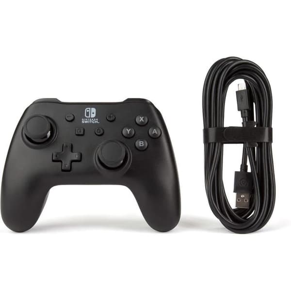 Kabelansluten handkontroll - POWER A - Nintendo Switch - Mattsvart