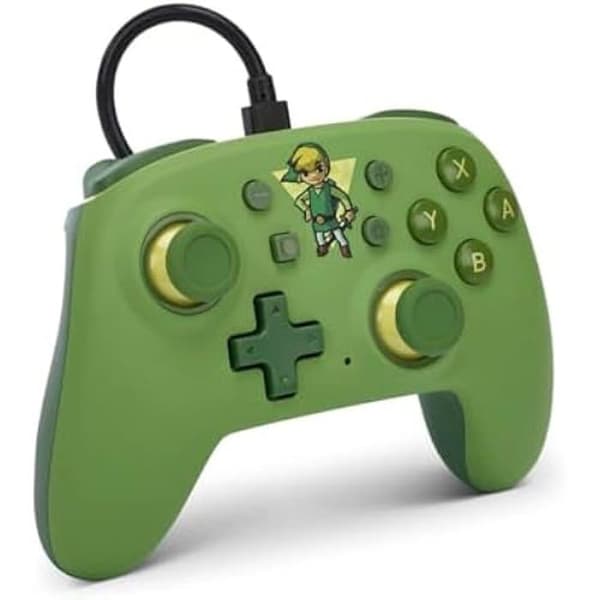 PowerA Nano Wired Controller för Nintendo Switch, Nintendo Switch OLED och Nintendo Switch Lite-modell, Speltillbehör, Controller