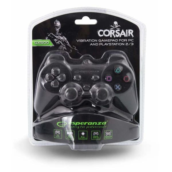Gamepad - ESPERANZA - EG106 - Vibration - USB - PC/PS2/PS3 kompatibel