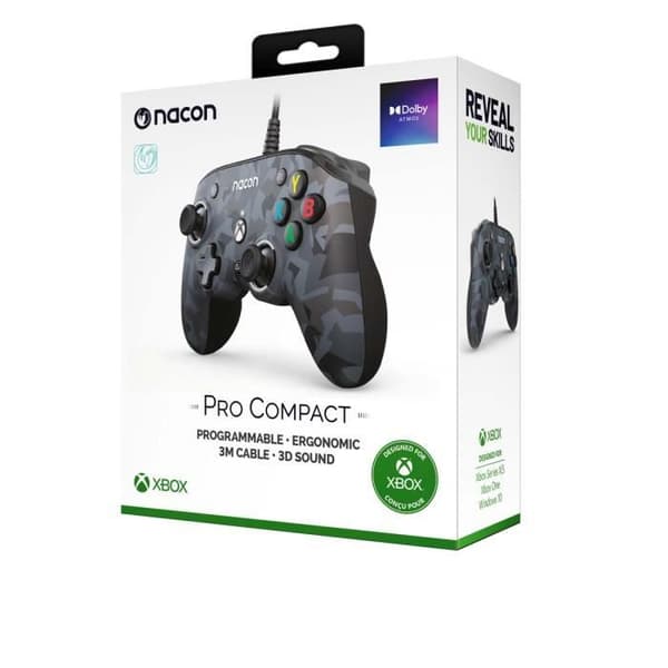 Spelkontroll - NACON - Pro Compact Controller - Camo Urban - Trådlös - Anpassningsbar
