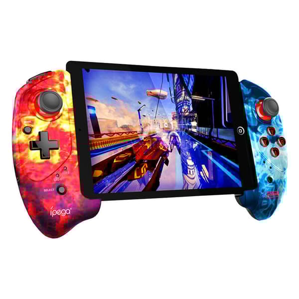 iPega PG-9083B trådløs kontroller / GamePad med telefonholder (flamme)