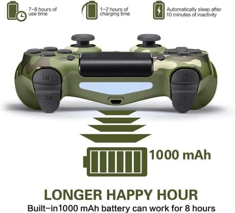 Pelikaukosäädin Doubleshock PS4 Camo Green, Goodbuy