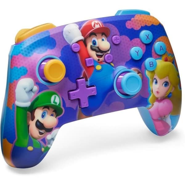 Trådlös handkontroll - POWER A - Nintendo Switch - Super Mario Splash Heroes