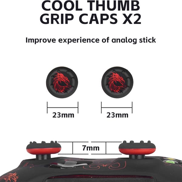 INF Red Dragon Silicone Suojakotelo Xbox One -ohjaimelle