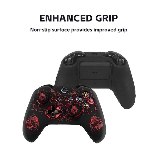 INF Red Dragon Silicone Suojakotelo Xbox One -ohjaimelle