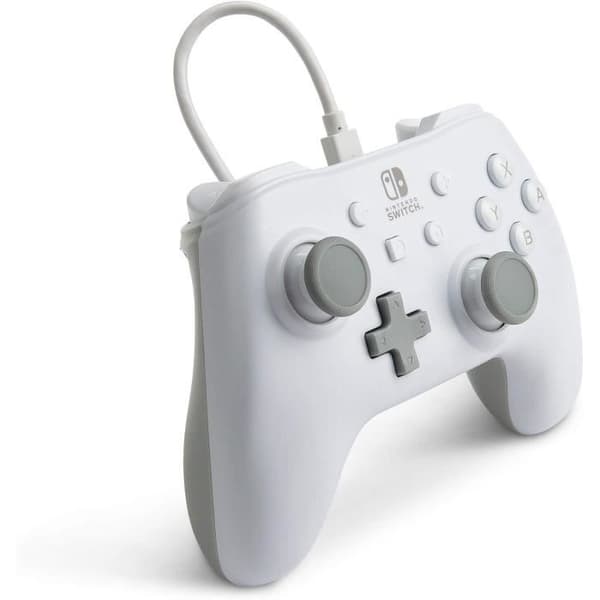 Kabelansluten handkontroll - POWER A - Nintendo Switch - Vit