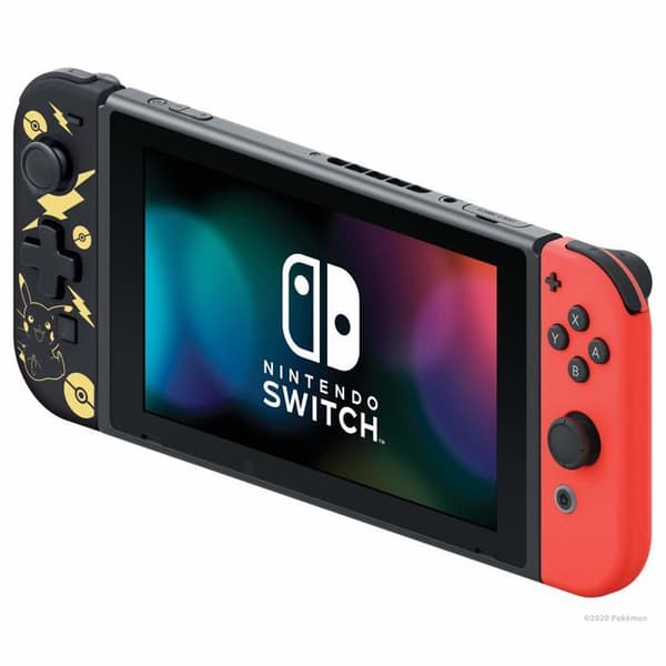 Spelkontroll - HORI - Pikachu Black &amp; Golden Edition - Kabelansluten - Nintendo Switch - Traditionell D-Pad