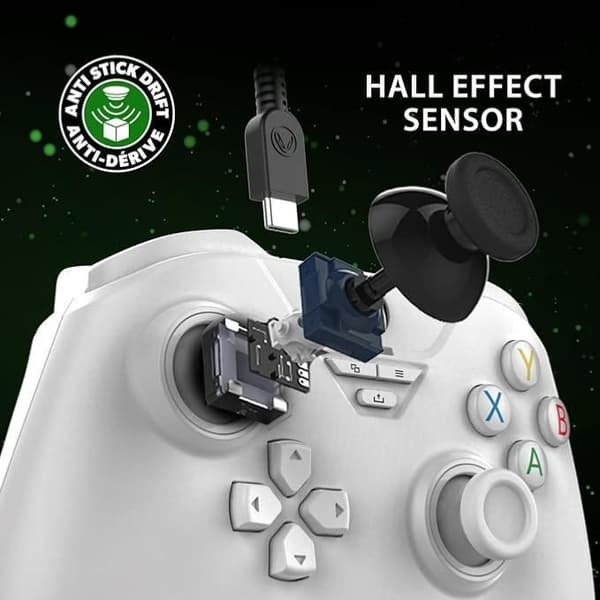 Gamepad - BARA FÖR SPEL - GamePad Base X - Vit - 3,5 mm jackanslutning - Xbox