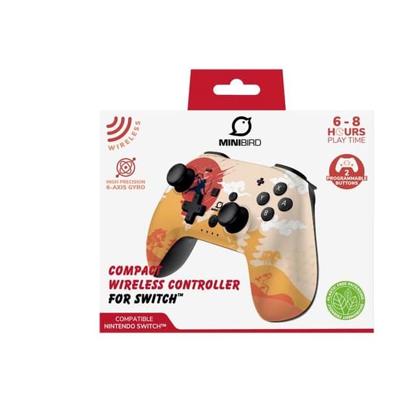 PopTop Minibird Wireless Controller - Rising Sun - för Switch - Switch Lite - Switch OLED