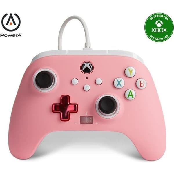 Kabelansluten Controller - Rosa - Xbox One / PC
