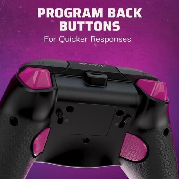 Trådbunden kontroller - Rematch GLOW - Xbox One och Series X|S - PDP - Motif Minster Peeks - Svart