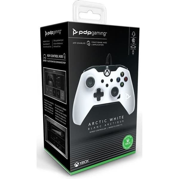 Kabelansluten Controller - PDP Gaming - Vit - Xbox