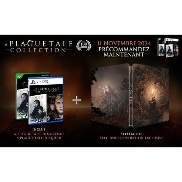 Videospel - A Plague Tale - Samling PS5 - Steelbook inkluderat - Innocence och Requiem - Priserad äventyr