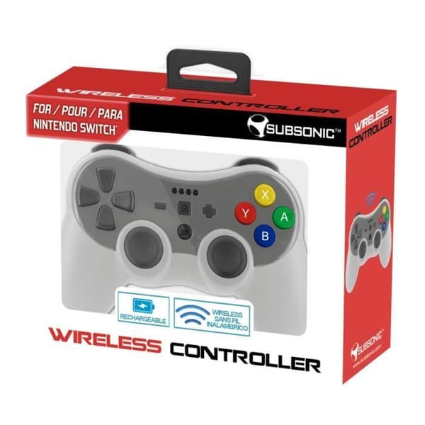 Subsonic - Trådlös bluetooth-kontroll till Nintendo Switch-konsol - Grå