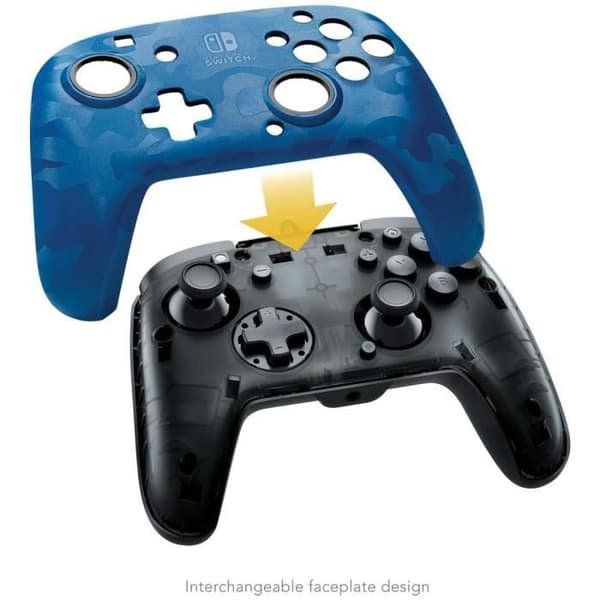PDP Afterglow Blue Camouflage Wired Controller för Nintendo Switch - officiellt licensierad