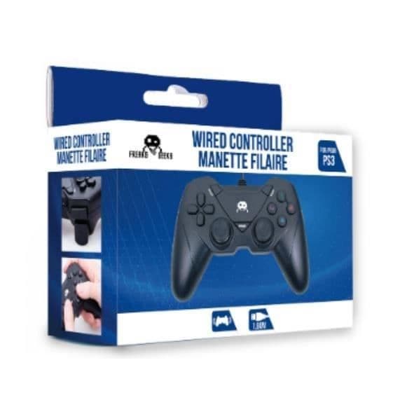Manette Filaire för PS3 och PC - 1,8 m kabel - Svart
