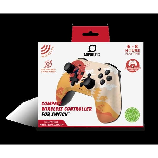 PopTop Minibird Wireless Controller - Rising Sun - för Switch - Switch Lite - Switch OLED