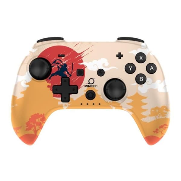 PopTop Minibird trådlös handkontroll "Rising Sun" för Nintendo Switch/Switch Lite/Switch OLED