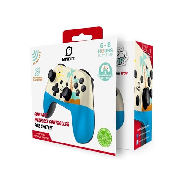 PopTop Minibird trådlös handkontroll "The Island" för Nintendo Switch/Switch Lite/Switch OLED