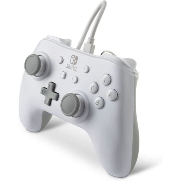 Kabelansluten handkontroll - POWER A - Nintendo Switch - Vit