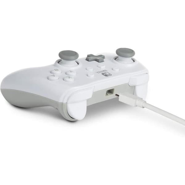 Kabelansluten handkontroll - POWER A - Nintendo Switch - Vit