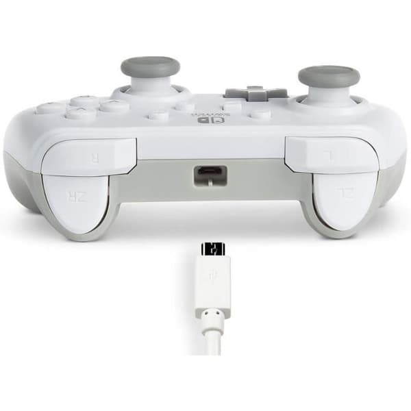 Kabelansluten handkontroll - POWER A - Nintendo Switch - Vit
