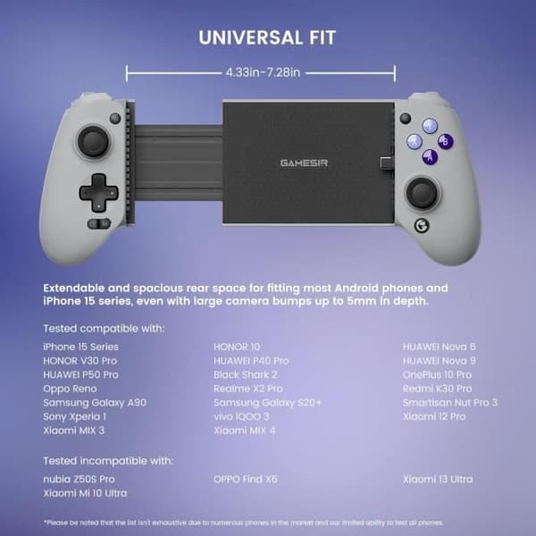 Spelkontroll - GameSir - G8 Galileo - USB-C - Hall-effekt - 3,5 mm ljudport