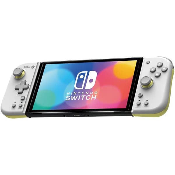 Hori Split Pad Compact Controller för Nintendo Switch ljusgrå och gul ljusgrå och gul