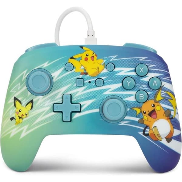 Kabelansluten handkontroll - POWER A - Nintendo Switch - Pikachu Evolution