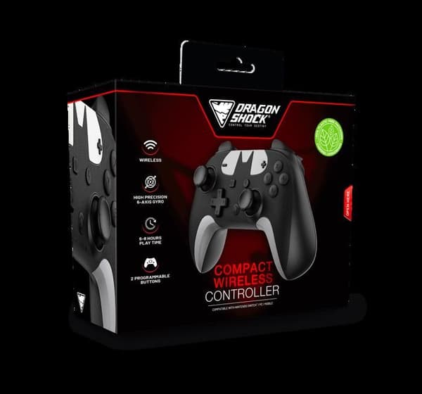 Spelkontroll - DRAGONSHOCK - POPTOP COMPACT BT - Bluetooth - Kompatibel med Nintendo Switch - Justerbar vibration
