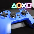 Miniatyrbild 3 av 4: Manette PS4 med kabel Gioteck VX4 - Ergonomisk design - Jackuttag 3,5 - Blå