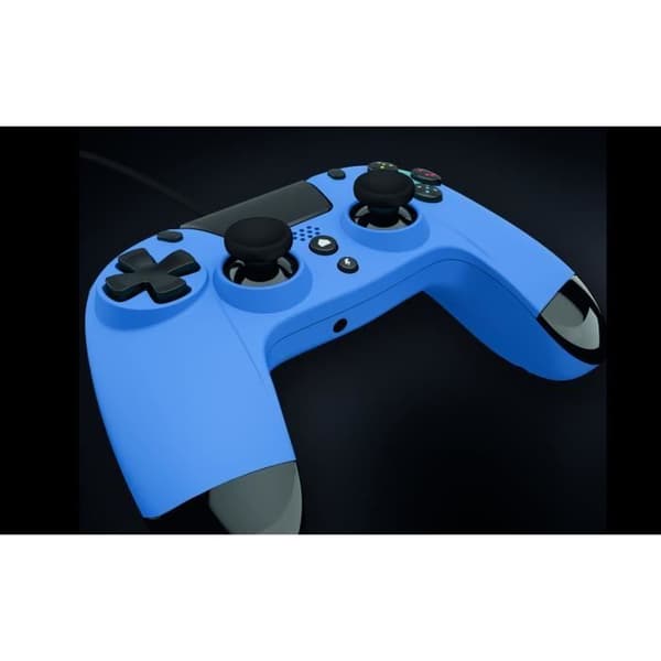 Manette PS4 med kabel Gioteck VX4 - Ergonomisk design - Jackuttag 3,5 - Blå