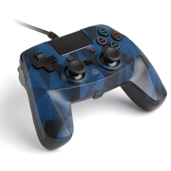 Trådbunden handkontroll Pad 4S CAMO snakebyte för PS4 3 meter blå