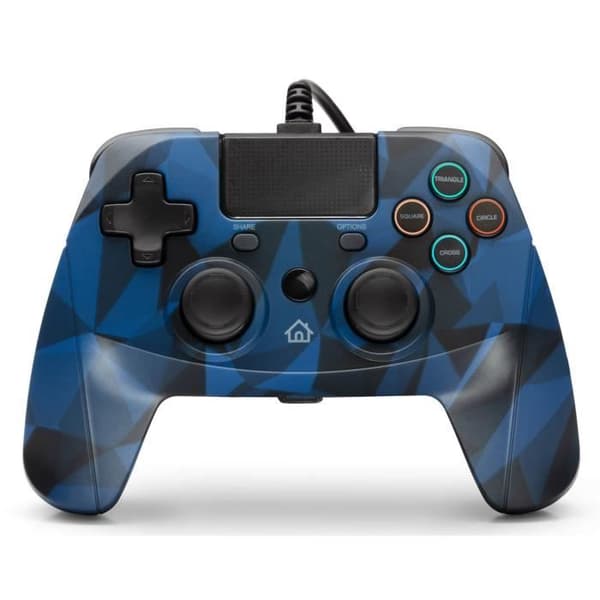 Trådbunden handkontroll Pad 4S CAMO snakebyte för PS4 3 meter blå