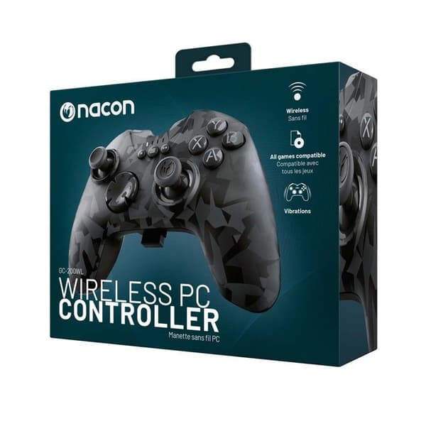 NACON GC-200 Urban Camo 2,4Ghz trådlös PC-spelkontroll.