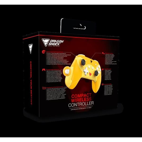 Spelkontroll - DRAGONSHOCK - POPTOP COMPACT BT - Bluetooth - Programmerbar - 6-axlig gyroskopisk
